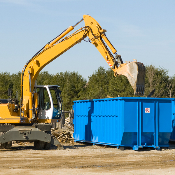 how does a residential dumpster rental service work in Claytonville